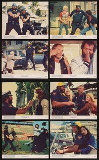 2r676 CRIMEBUSTERS 8 8x10 mini LCs '79 wacky images of policemen Terence Hill & Bud Spencer!