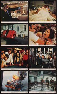 2r716 DIAMONDS ARE FOREVER 8 8x10 mini LCs '71 cool images of Sean Connery in action as James Bond!