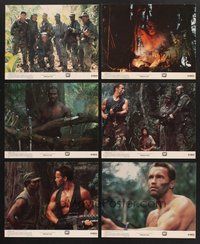 2r843 PREDATOR 6 8x10 mini LCs '87 Arnold Schwarzenegger, Carl Weathers, Jesse Ventura, sci-fi!