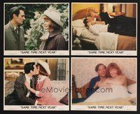 2r914 SAME TIME NEXT YEAR 4 8x10 mini LCs '78 Ellen Burstyn & Alan Alda have an affair!