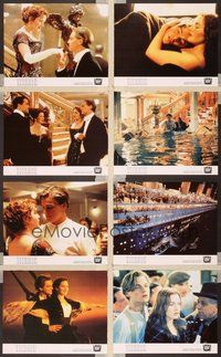 2r808 TITANIC 8 8x10 '97 Leonardo DiCaprio, Kate Winslet, directed by James Cameron!