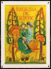 2s037 WASSILISSA DIE SCHONE linen style B East German 23x32 '79 Soviet cartoon collection, Kahl art