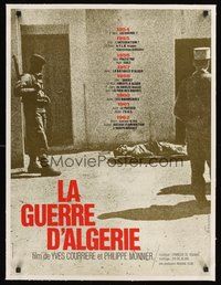 2s126 ALGERIAN WAR linen French 23x32 '72 Yves Courriere & Philippe Monnier's La guerre d'Algerie!