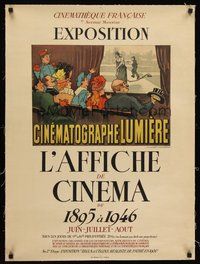 2s135 L'AFFICHE DE CINEMA DE 1895 A 1946 linen French 23x32 '46 very 1st movie poster exhibit ever!