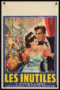 2t382 I VITELLONI Belgian '53 Fellini's The Young & The Passionate, wonderful art of party!