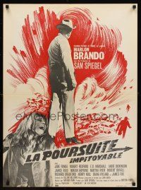 2t467 CHASE French 23x32 '66 Marlon Brando, Jane Fonda, Robert Redford, directed by Arthur Penn