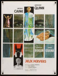 2t486 MAGUS French 23x32 '69 Anthony Quinn, sexy Candice Bergen, different Tealdi artwork!