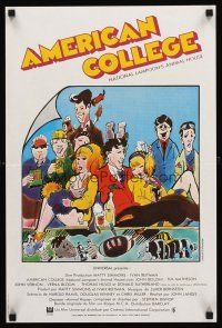 2t499 ANIMAL HOUSE French 15x21 '78 John Belushi, cool different art of American College!