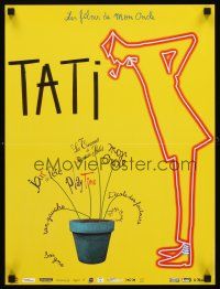 2t508 JACQUES TATI 7 FILM FESTIVAL film festival French 15x21 '04 cool art of Tati as Mr. Hulot!