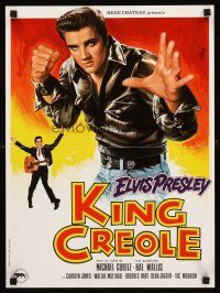 2t511 KING CREOLE French 15x21 R80s great full-length art of Elvis Presley by Mascii!