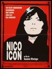 2t516 NICO ICON French 15x21 '96 biography of the famous goddess, pop star, junkie, icon!