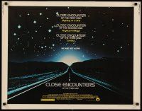 2t231 CLOSE ENCOUNTERS OF THE THIRD KIND 1/2sh '77 Steven Spielberg sci-fi classic!