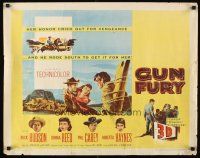 2t010 GUN FURY 1/2sh '53 3-D, Phil Carey steals Donna Reed & leaves Rock Hudson to die!