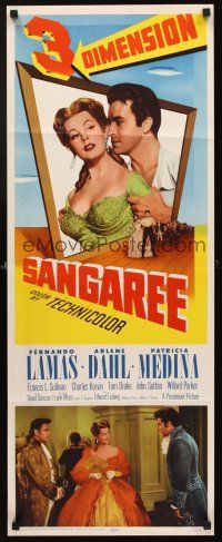 2t013 SANGAREE insert '53 3-D Fernando Lamas holds sexy Arlene Dahl!