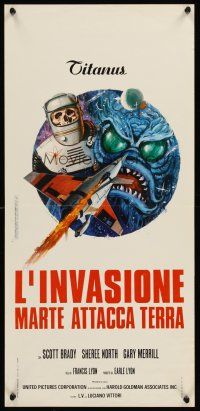 2t418 DESTINATION INNER SPACE Italian locandina '74 terror from the depths of the sea, monsters!