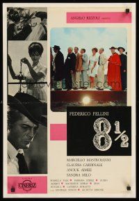 2t402 8 1/2 Italian photobusta '63 Federico Fellini classic,Marcello Mastroianni,Claudia Cardinale