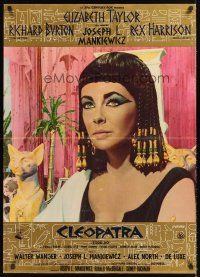 2t400 CLEOPATRA Italian lrg pbusta '63 Joseph Mankiewicz, cool portrait image of Elizabeth Taylor!