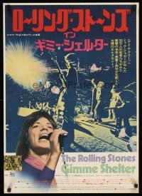 2t551 GIMME SHELTER Japanese '71 Rolling Stones, out of control rock & roll concert!