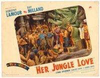 2t131 HER JUNGLE LOVE LC '38 natives with spears tie up sexy Dorothy Lamour & Ray Milland!