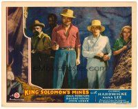 2t138 KING SOLOMON'S MINES LC '37 Roland Young, Anna Lee & Paul Robeson in tense situation!