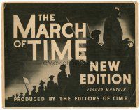 2t100 MARCH OF TIME TC '40s cool silhouette artwork, SEE your favorite radio program!