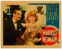 2t143 MARKED WOMAN LC '37 great c/u of Bette Davis in beaded gown designed for her by Orry-Kelly!