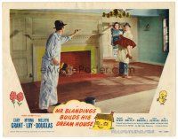 2t147 MR. BLANDINGS BUILDS HIS DREAM HOUSE LC #1 '48 Cary Grant carries Myrna Loy over threshold!