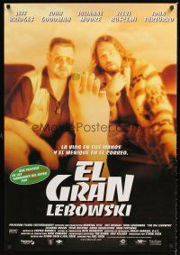 2t327 BIG LEBOWSKI Spanish '98 Coen Bros cult classic, Jeff Bridges & John Goodman & missing toe!