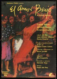 2t335 LOVE THE MAGICIAN Spanish '86 El Elamor Brujo, Laura del Sol, great art of dancer!