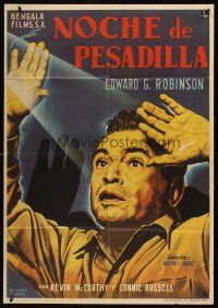 2t337 NIGHTMARE Spanish '56 Cornel Woolrich novel, great Cassar art of Edward G. Robinson!