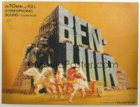 2t187 BEN-HUR lenticular standee R69 Charlton Heston, William Wyler classic religious epic!