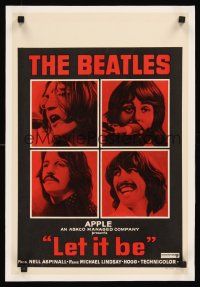 2w061 LET IT BE Belgian '70 The Beatles, John Lennon, Paul McCartney, Ringo Starr, George Harrison