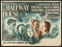 2w323 HALFWAY HOUSE British quad '44 Dearden & Cavalcanti's story of people between life & death!