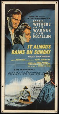 2w313 IT ALWAYS RAINS ON SUNDAY English 3sh '49 convict escapes but finds his girl is married!