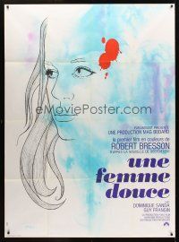 2w132 GENTLE CREATURE French 1p '69 Robert Bresson's Une femme douce, wonderful art by Chica!