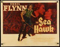2w025 SEA HAWK 1/2sh '40 Michael Curtiz, art of swashbuckler Errol Flynn & Brenda Marshall!