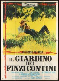2w100 GARDEN OF THE FINZI-CONTINIS Italian 2p '70 Vittorio De Sica, different romantic art!