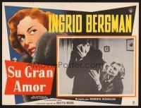 2w187 GREATEST LOVE Mexican LC '51 Rossellini's Europa '51, Ingrid Bergman & Franchina!