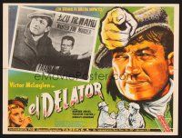 2w188 INFORMER Mexican LC R50s John Ford directed, great close up art of angry Victor McLaglen!