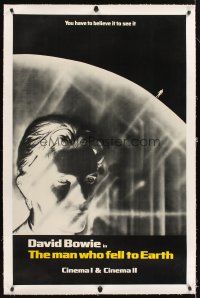 2w233 MAN WHO FELL TO EARTH linen half subway '76 Nicolas Roeg, different image of David Bowie!