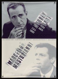 2w208 HUMPHREY BOGART/MARCELLO MASTROIANNI Swiss film festival poster '97 portraits of the stars!