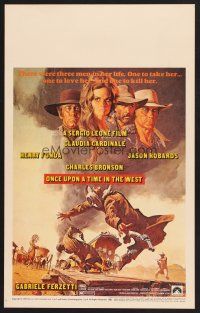 2w075 ONCE UPON A TIME IN THE WEST WC '69 Leone, art of Cardinale, Fonda, Bronson & Robards!
