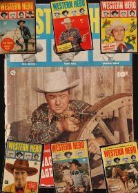 2x019 LOT OF 7 WESTERN HERO COMIC BOOKS '49-52 Hopalong Cassidy, Tex Ritter, Tom Mix & more!