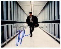2x261 COLIN FARRELL signed color 8x10 REPRO still '03 running down hallway from The Recruit!