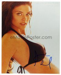 2x296 SUSAN WARD signed color 8x10 REPRO still '01 close portrait of the sexy actress in bikini top!