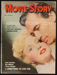 2x115 MOVIE STORY magazine July 1951 Gregory Peck & Virginia Mayo in Captain Horatio Hornblower!