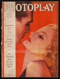 2x095 PHOTOPLAY magazine September 1932 art of beautiful Tallulah Bankhead & Gary Cooper!