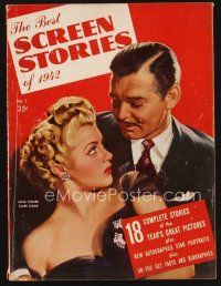 2x105 BEST SCREEN STORIES OF 1942 magazine Lana Turner & Clark Gable in Somewhere I'll Find You!
