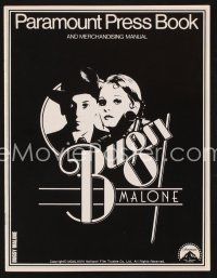 2x180 BUGSY MALONE pressbook '76 Jodie Foster, Scott Baio, cool art of juvenile gangsters!