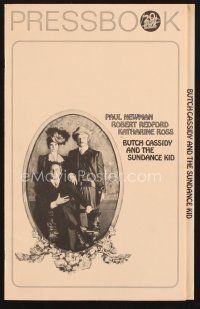 2x181 BUTCH CASSIDY & THE SUNDANCE KID pressbook '69 Paul Newman, Robert Redford, Katharine Ross
